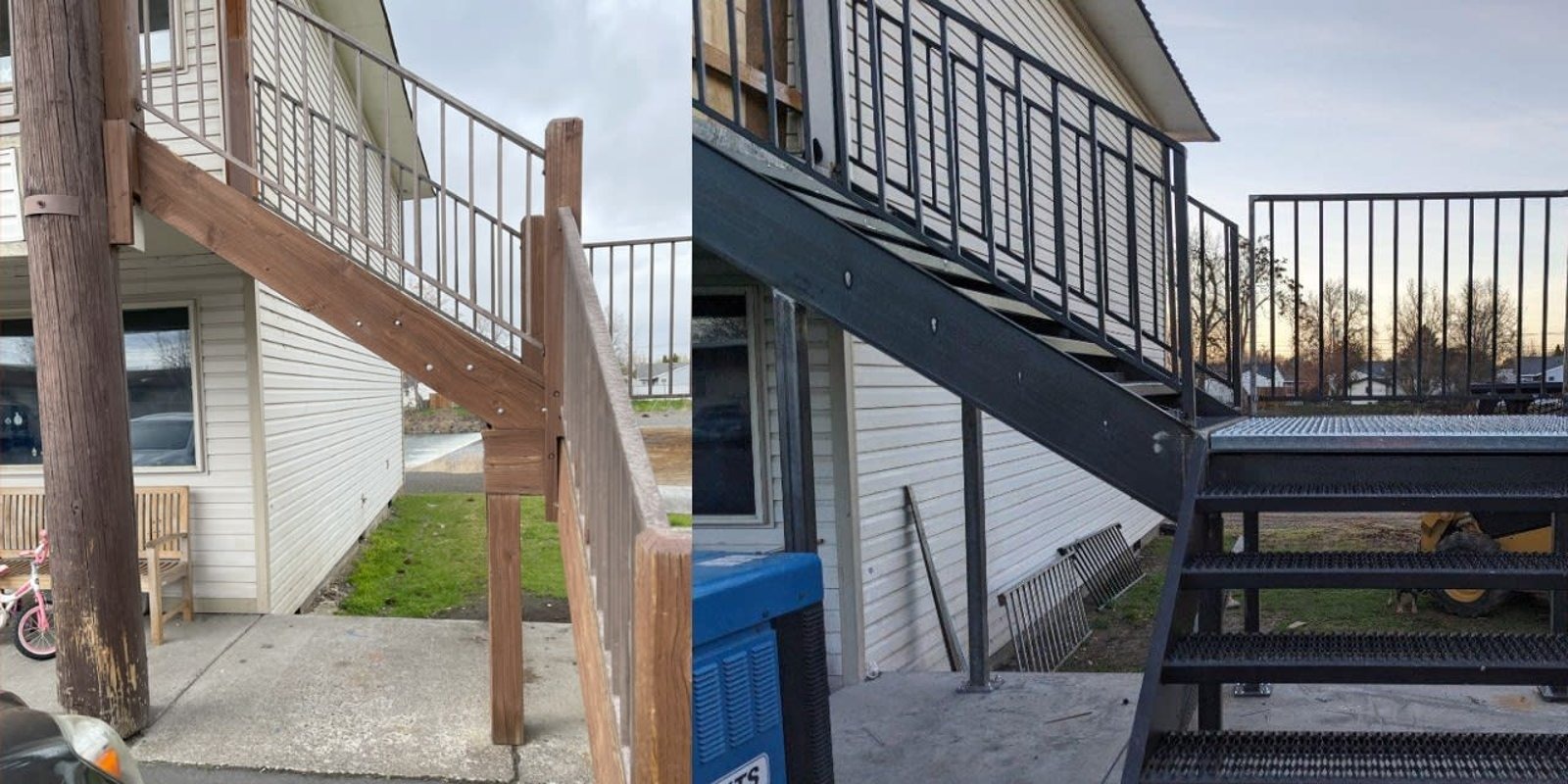 Before and After Stairs